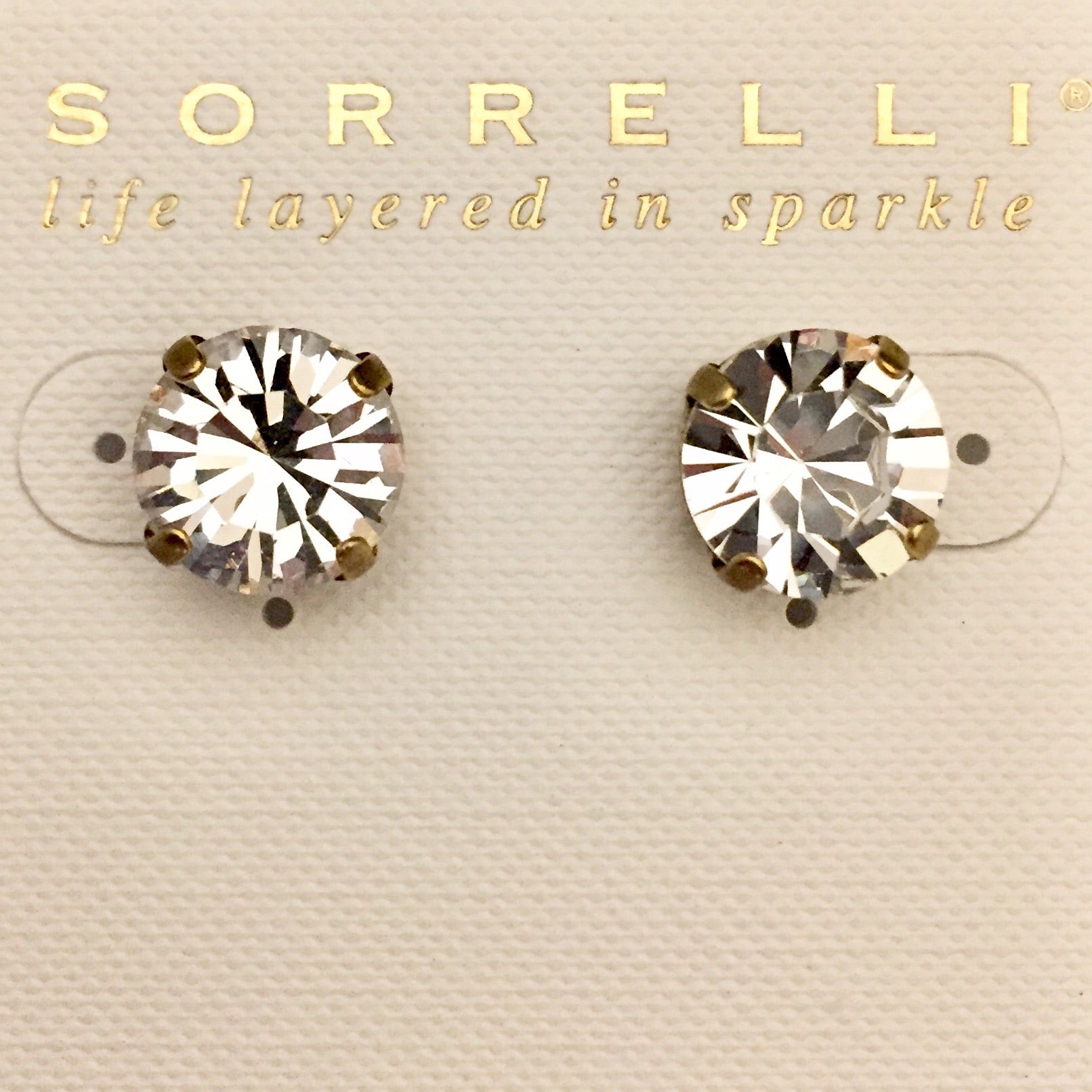 Sorrelli Round Crystal Stud Earrings