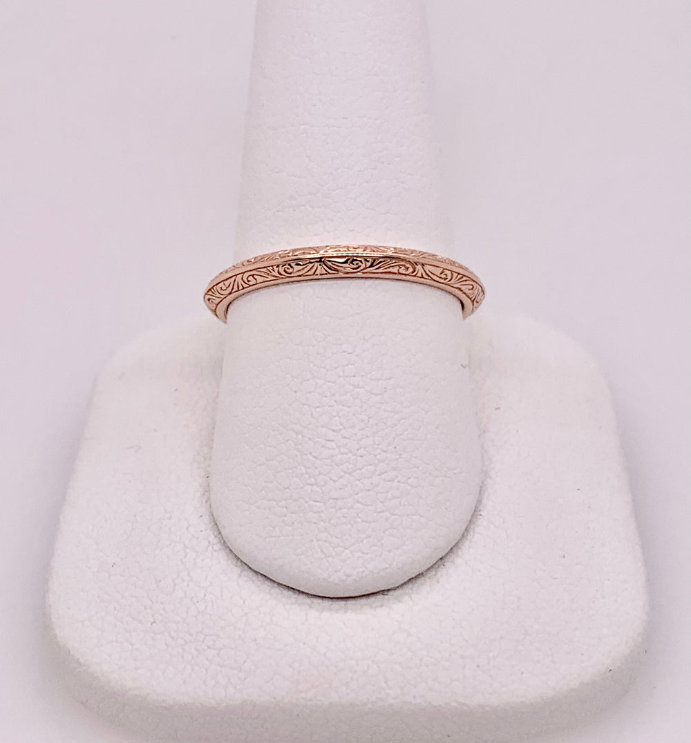 14K Rose Gold Band