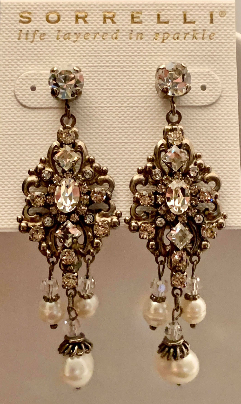 Sorrelli Double Loop Filigree Chandelier Earrings