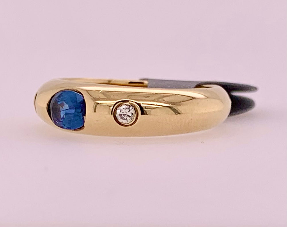 Sapphire & Diamond Ring