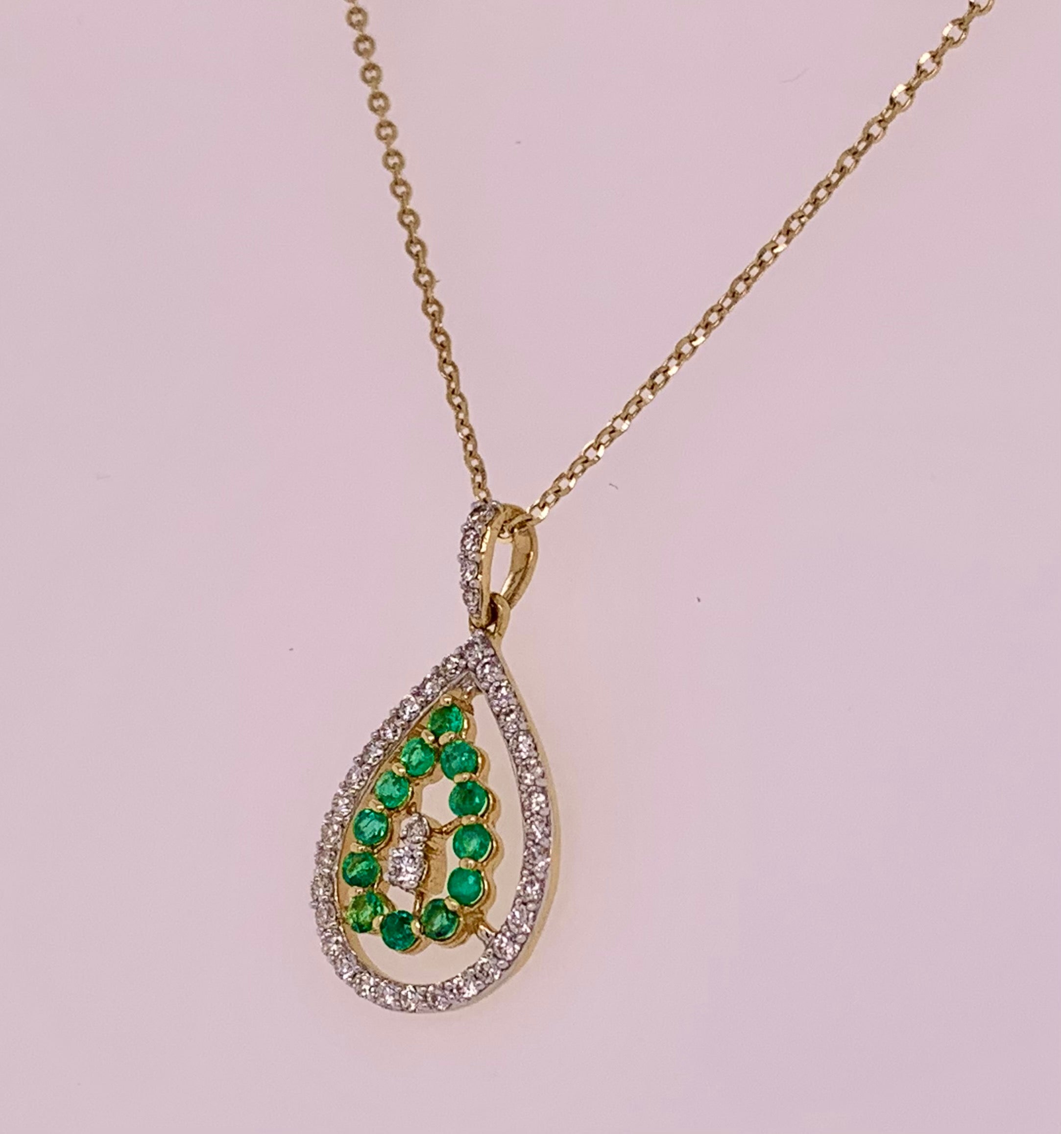 Emerald & Diamond Pendant