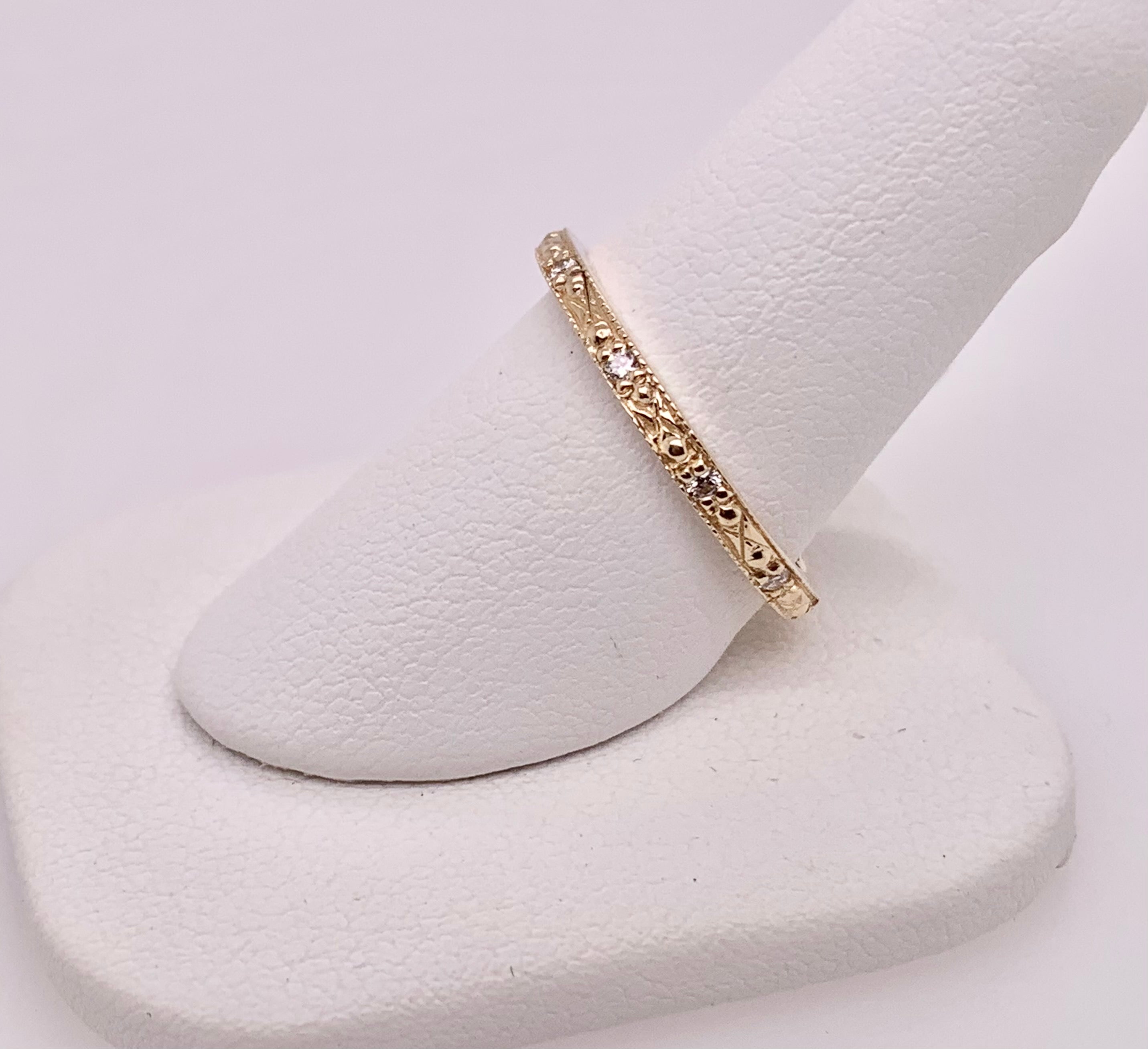 Yellow Gold and Diamond Band