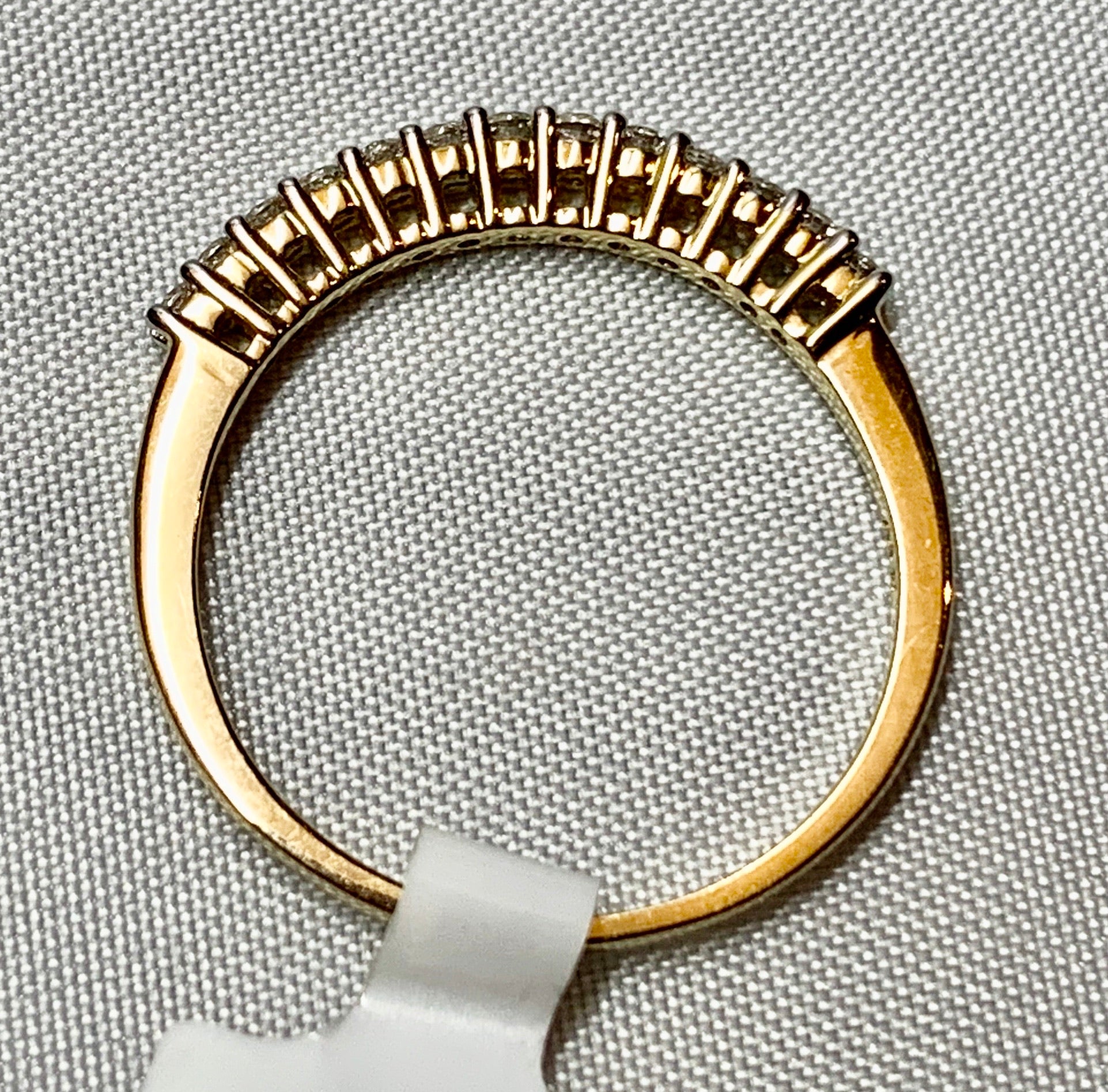 14K Yellow Gold Diamond Band