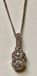 14K Vintage Inspired Diamond Pendant