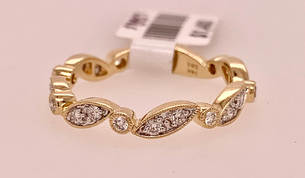 14K Diamond Band