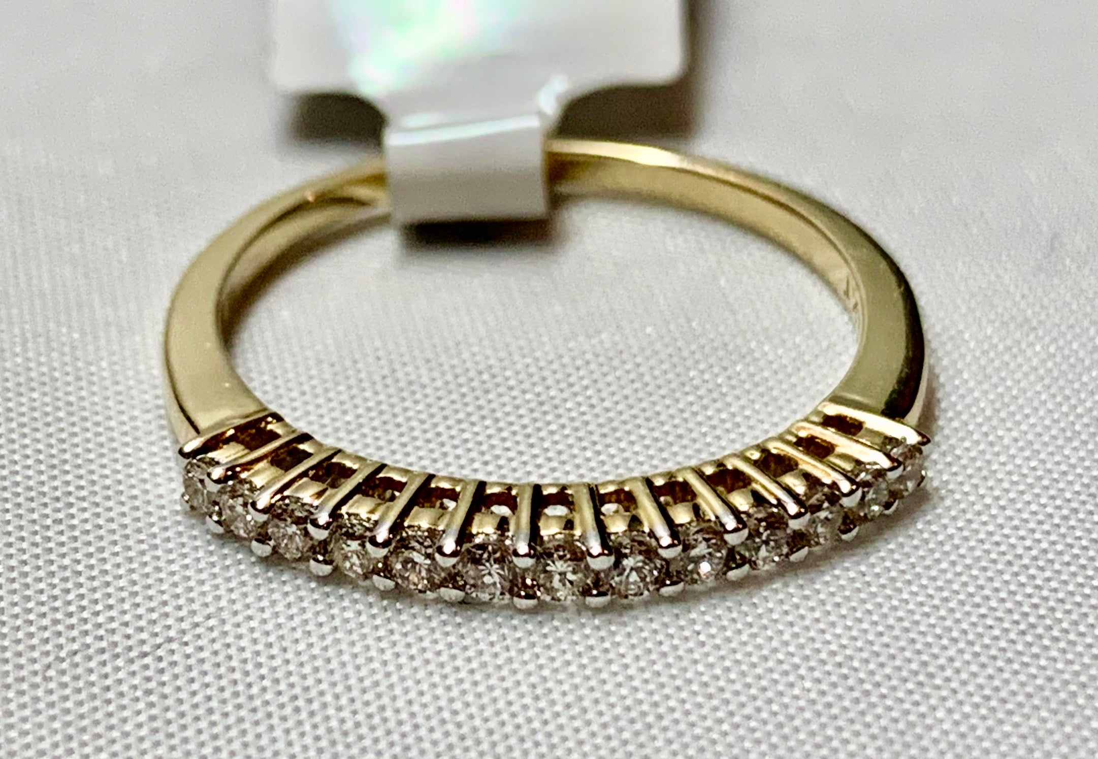 14K Yellow Gold Diamond Band