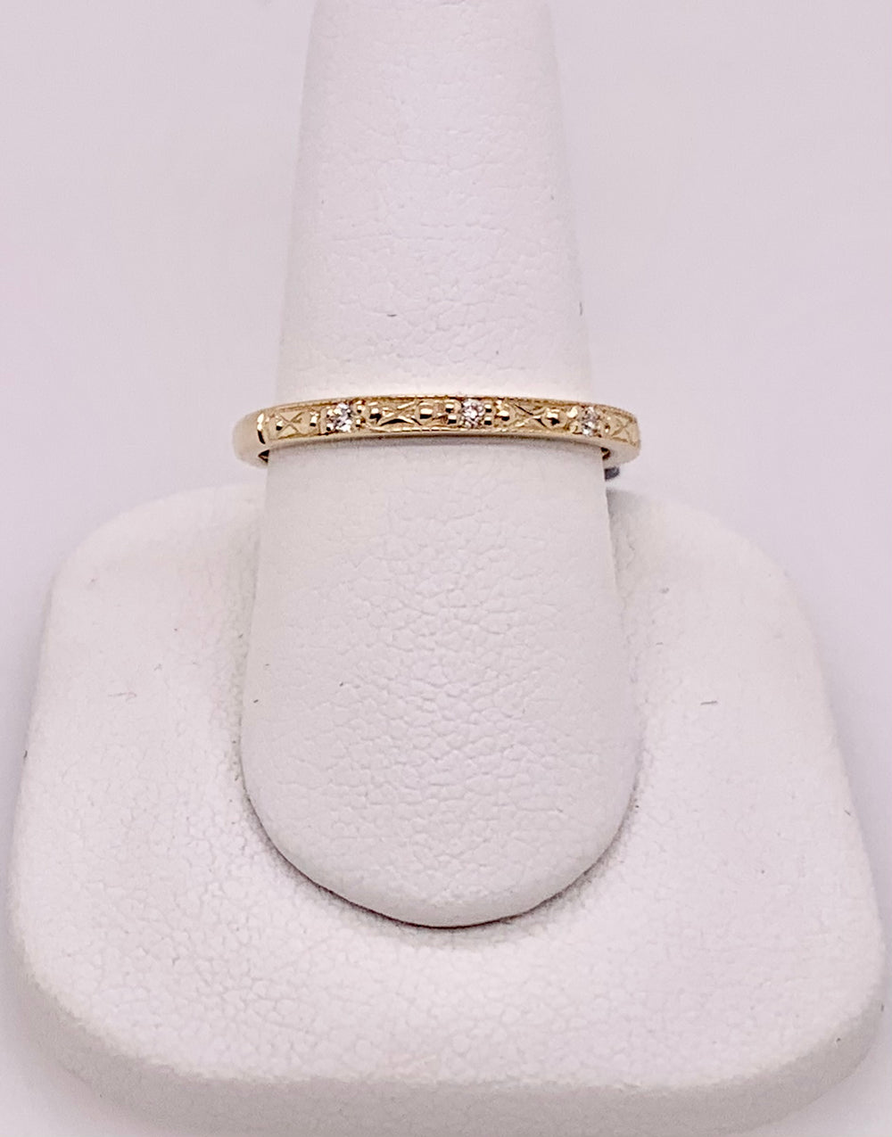 Yellow Gold and Diamond Band