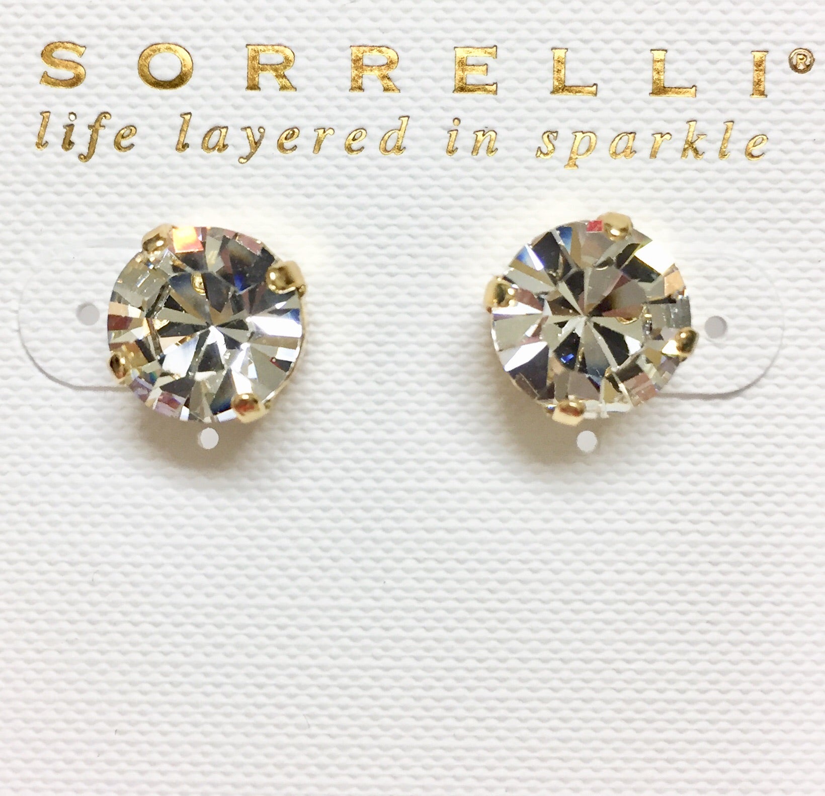 Sorrelli Round Crystal Stud Earrings