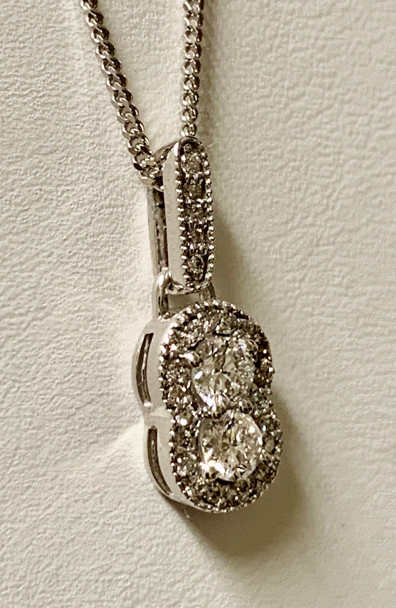 14K Vintage Inspired Diamond Pendant