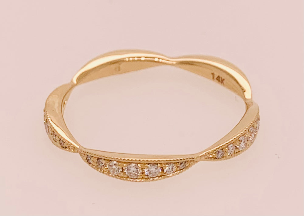 14K Diamond Band
