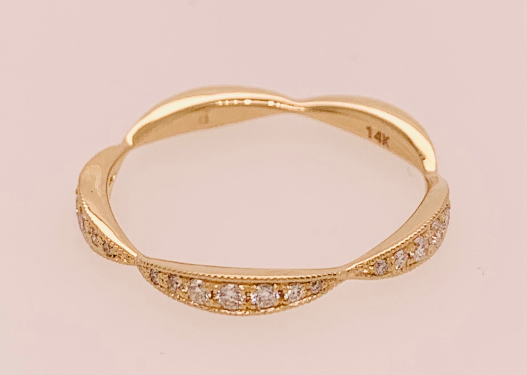 14K Diamond Band