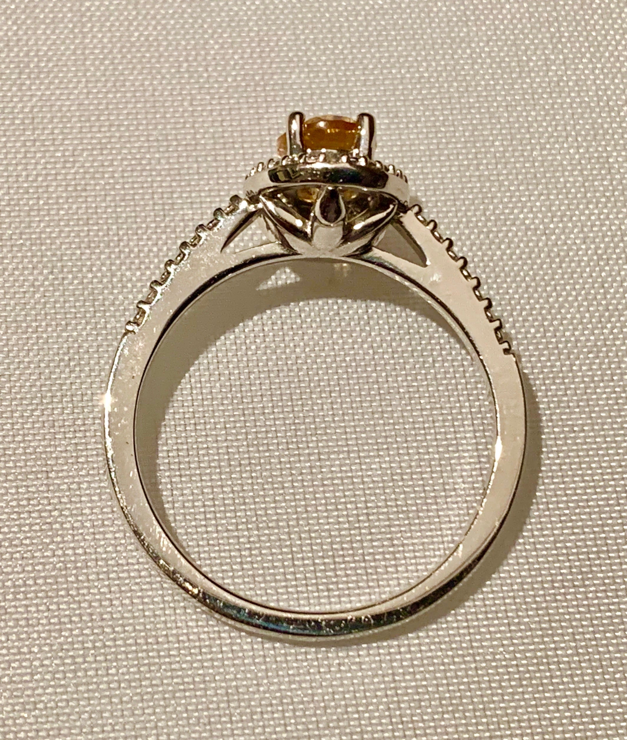 STERLING SILVER CITRINE RING