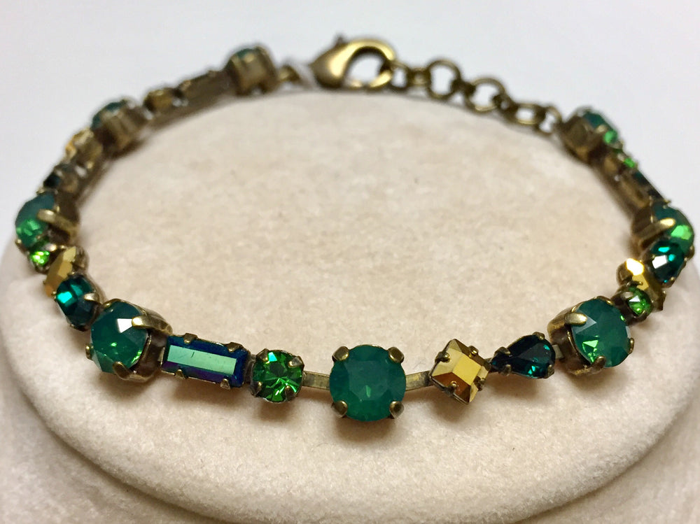 Sorrelli Geometric Crystal Line Bracelet
