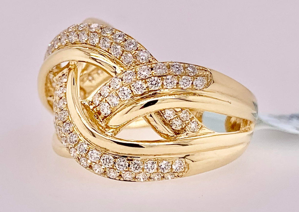 18K Diamond Designer Band