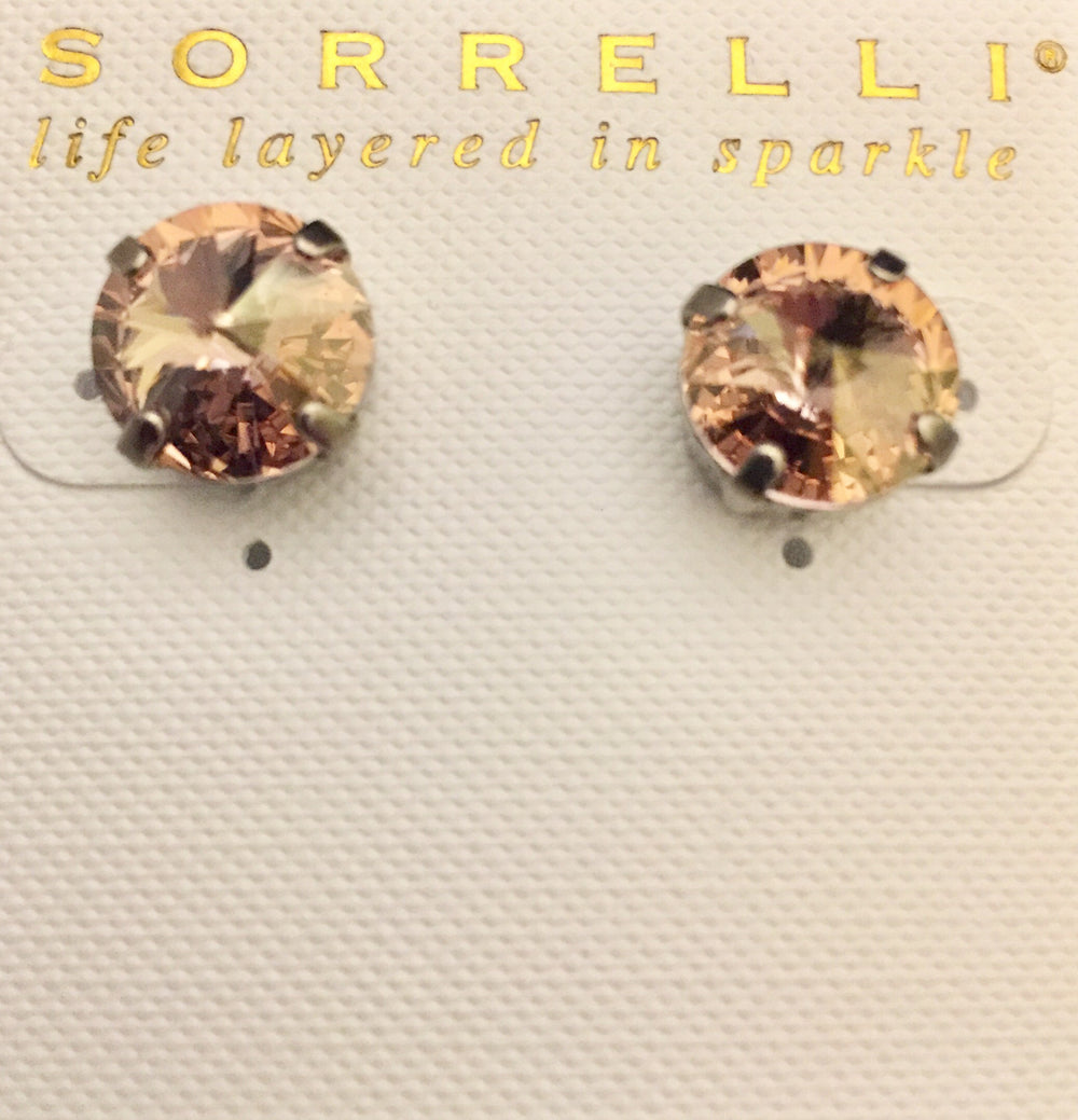 Sorrelli Round Crystal Stud Earrings