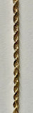 14K Yellow Gold Diamond Cut Rope Chain