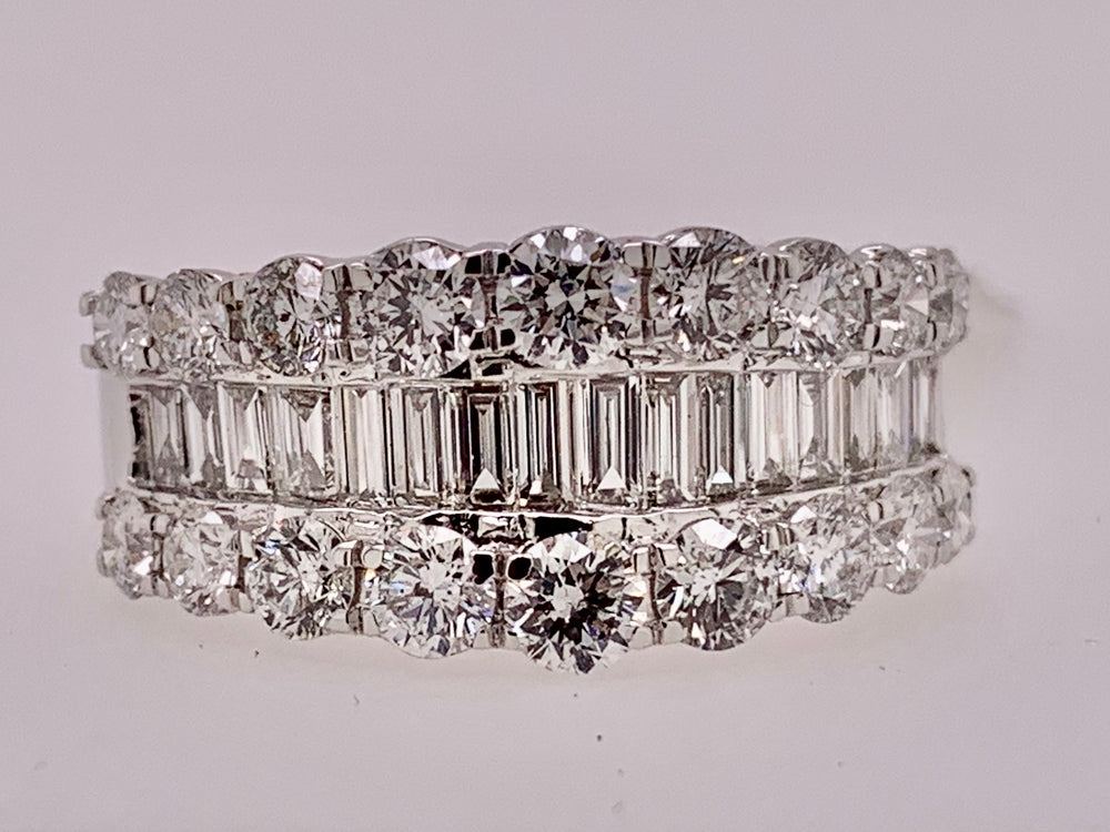 14K White Gold 2.13 Carat Diamond Band