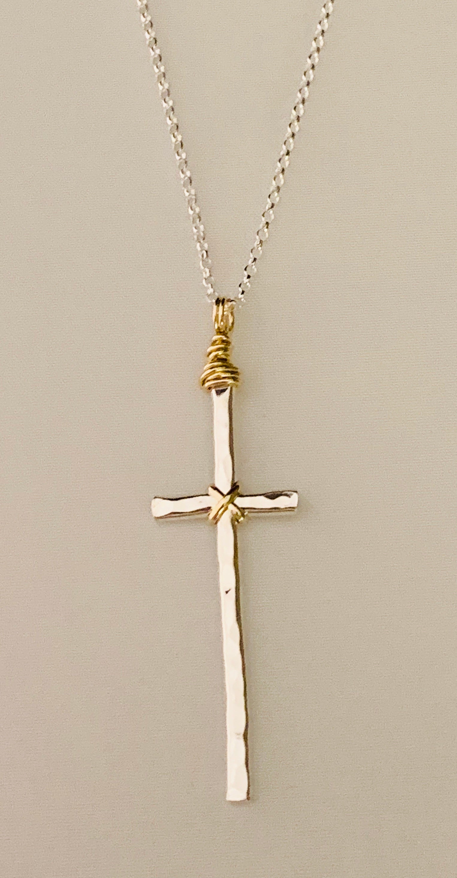 Earth Grace “Hammered Cross”