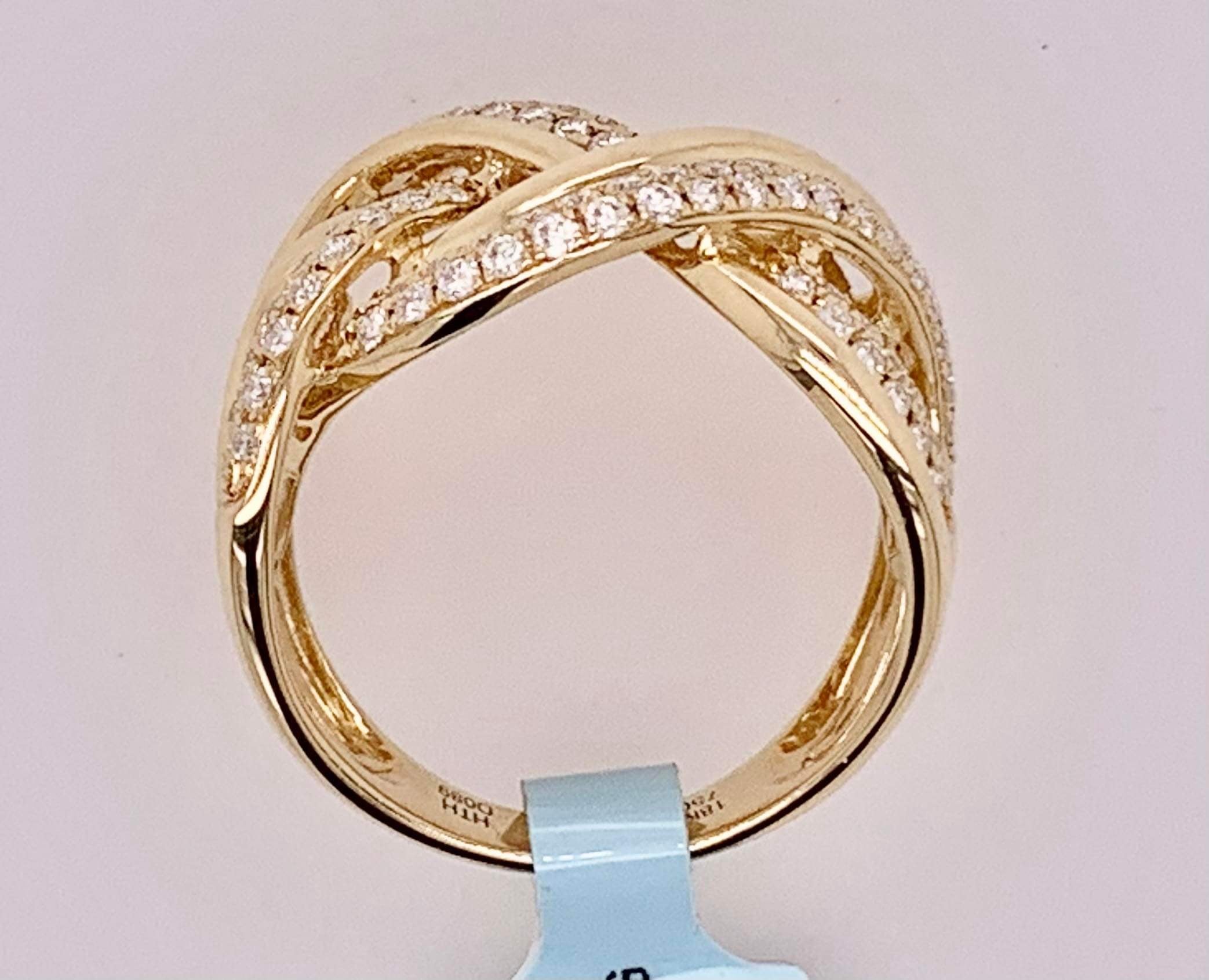 18K Diamond Designer Band