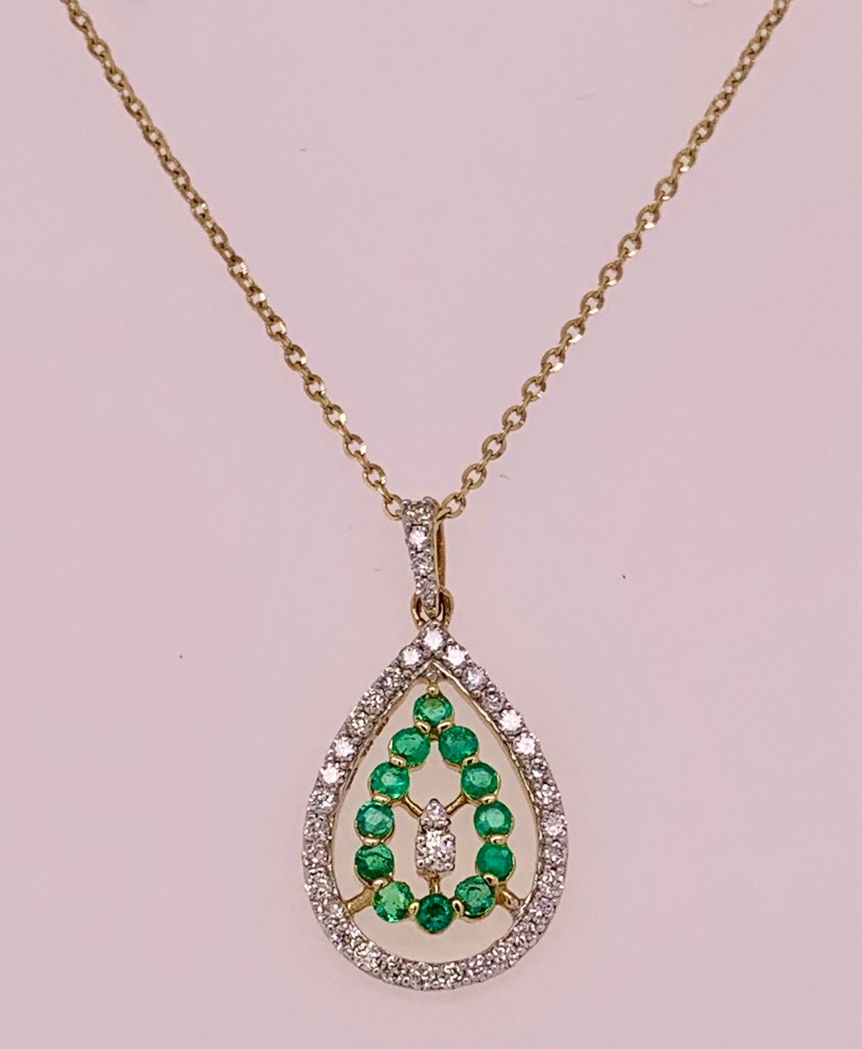 Emerald & Diamond Pendant