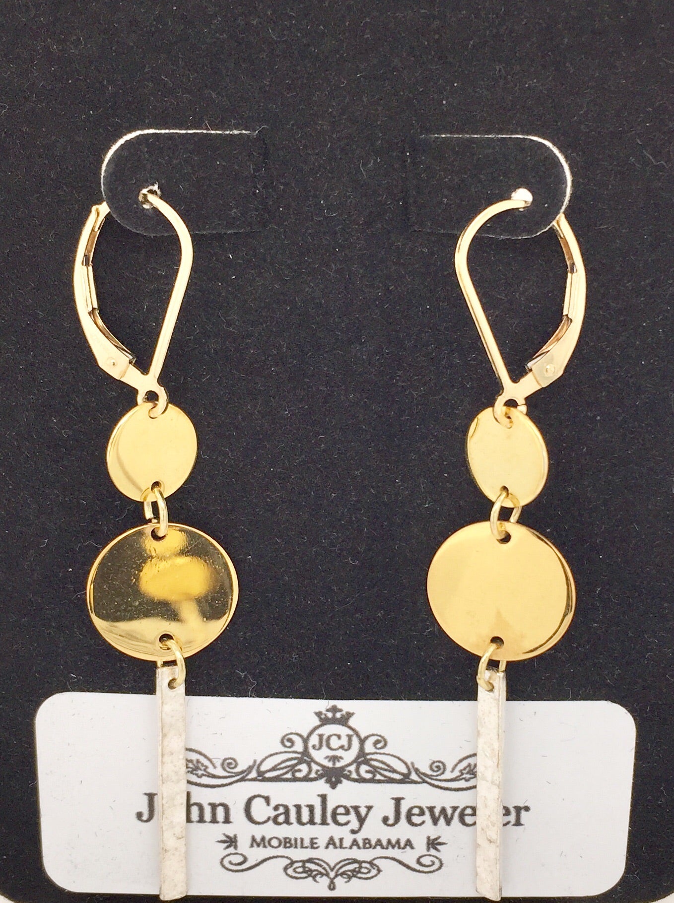 Two Tone Fashion Earrings