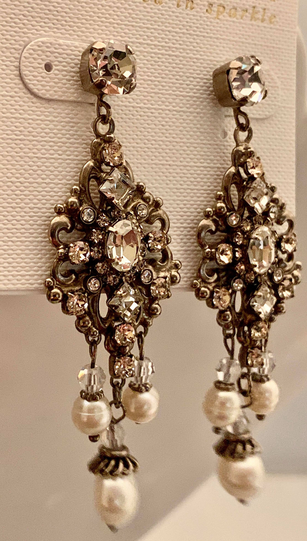 Sorrelli Double Loop Filigree Chandelier Earrings