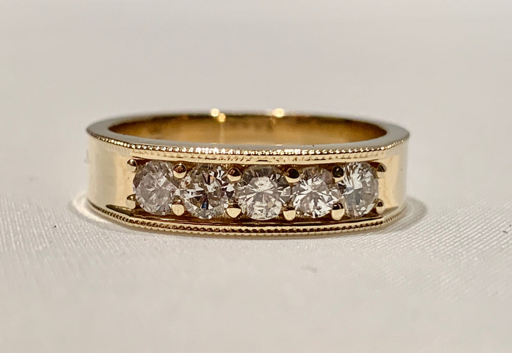 14K Gents Diamond Ring