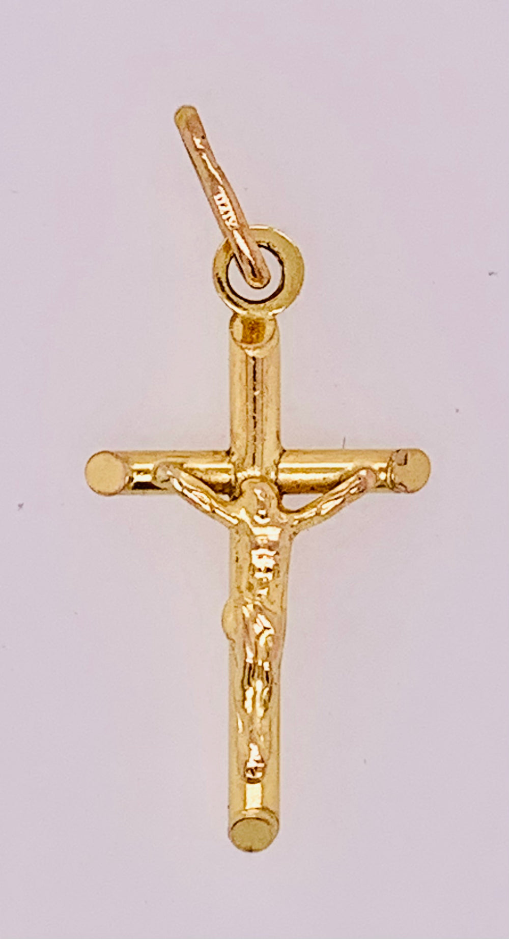 14K Yellow Gold Crucifix Pendant