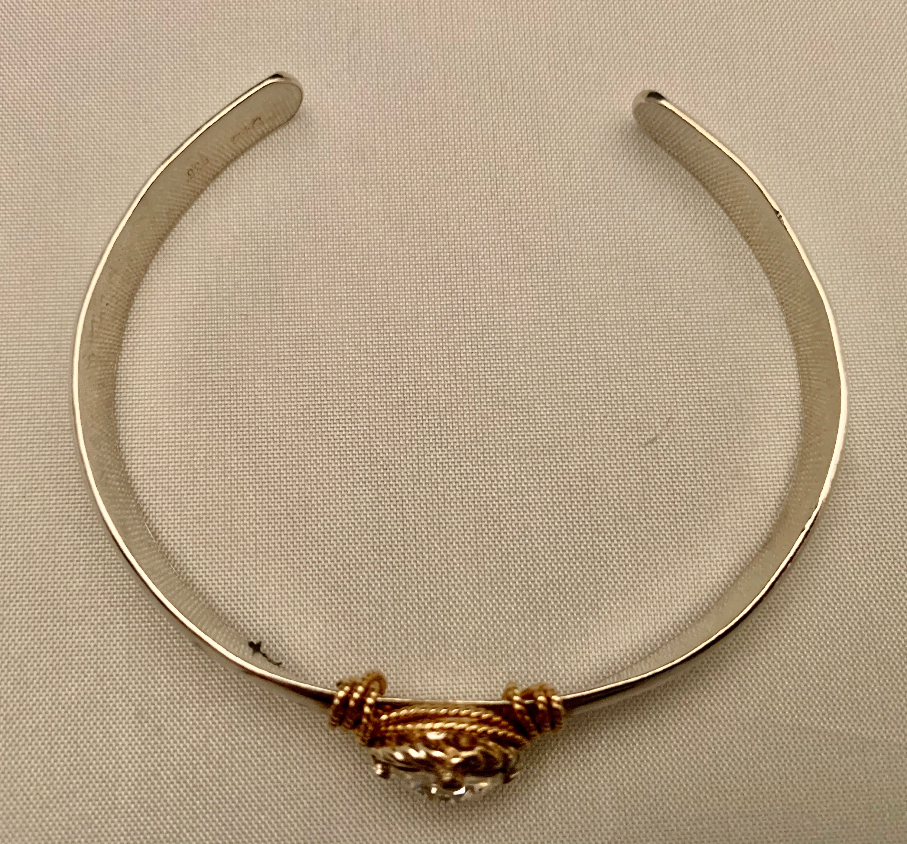 Earth Grace Solitaire Cuff