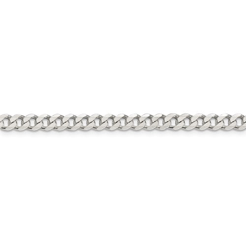 Sterling Silver 4.5mm Curb Chain 22"