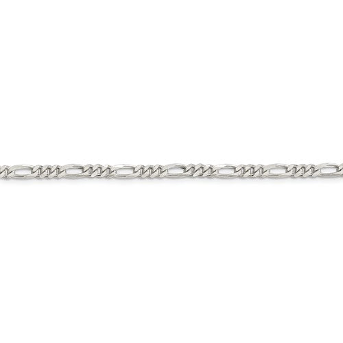 Sterling Silver 3.5mm Figaro Chain